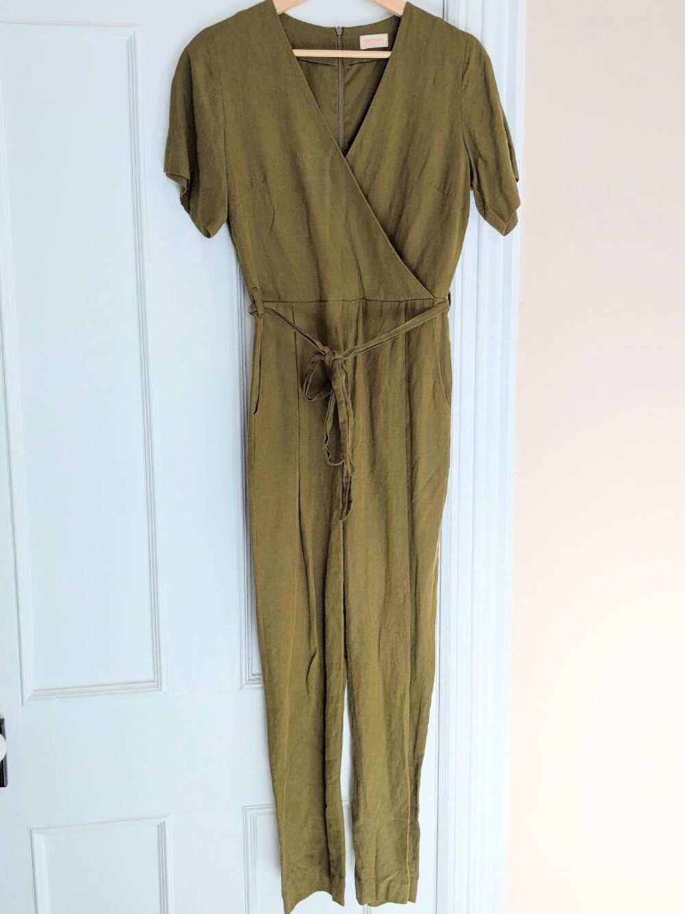 GORMAN Australia 0 XS Belted Olive Jumpsuit